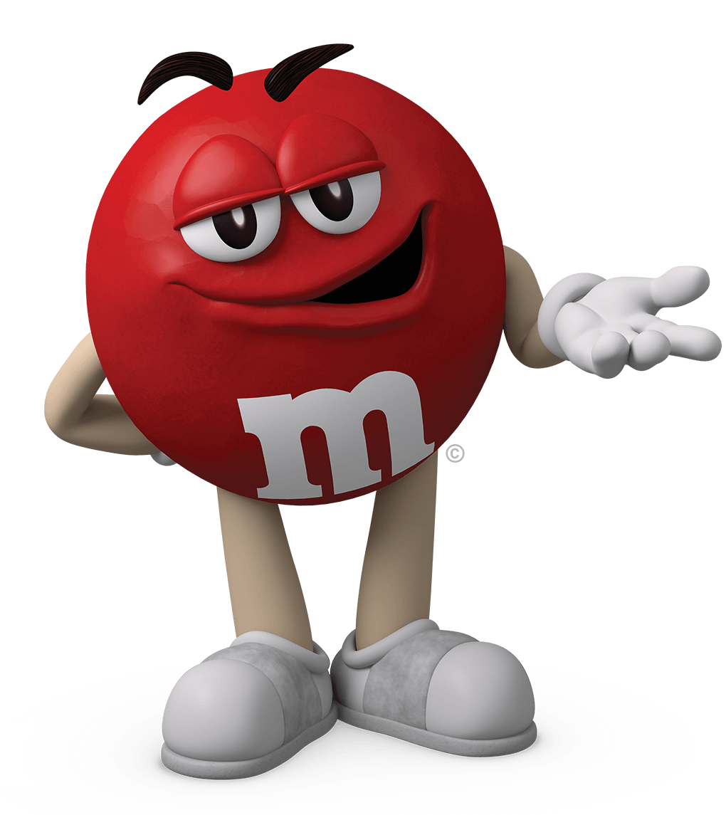 Classic Brown M&M Candy Wordmark Logo Transparent Background PNG Typography
