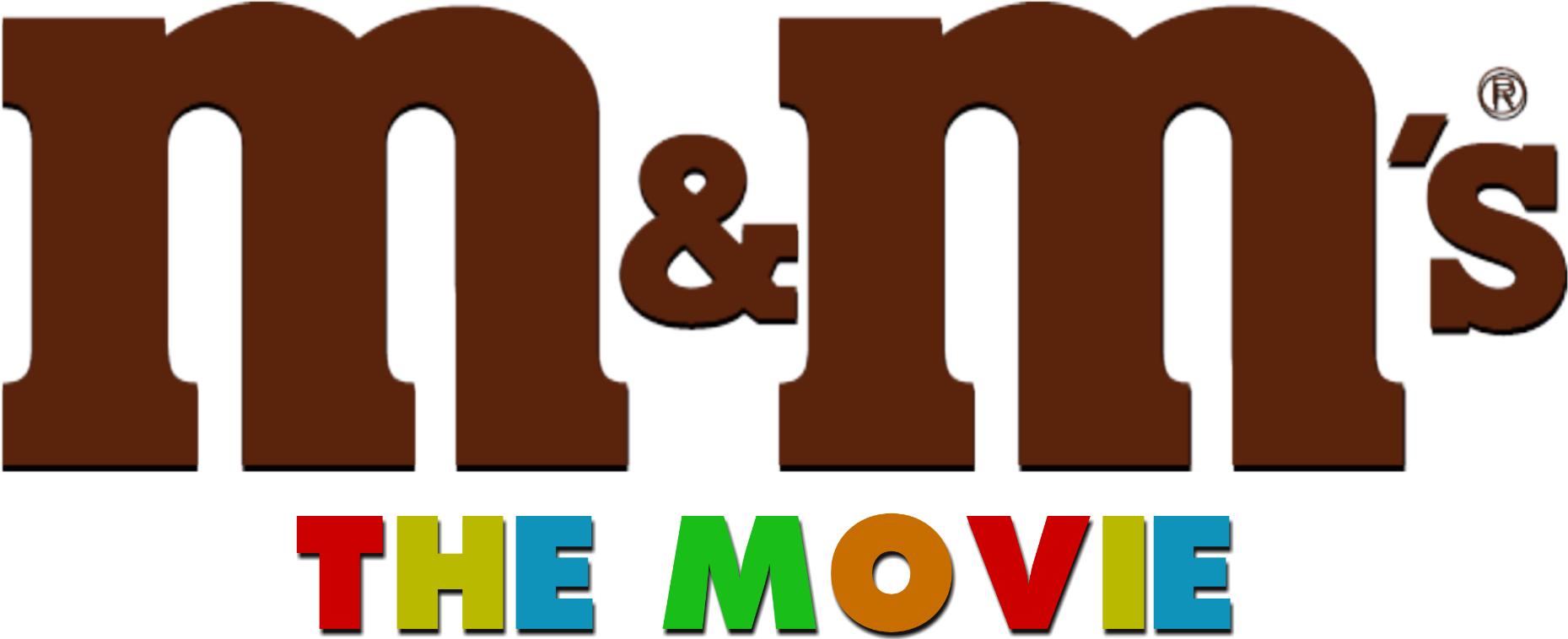 Red M&M Chocolate Candy Brand Wordmark Logo Transparent Background PNG