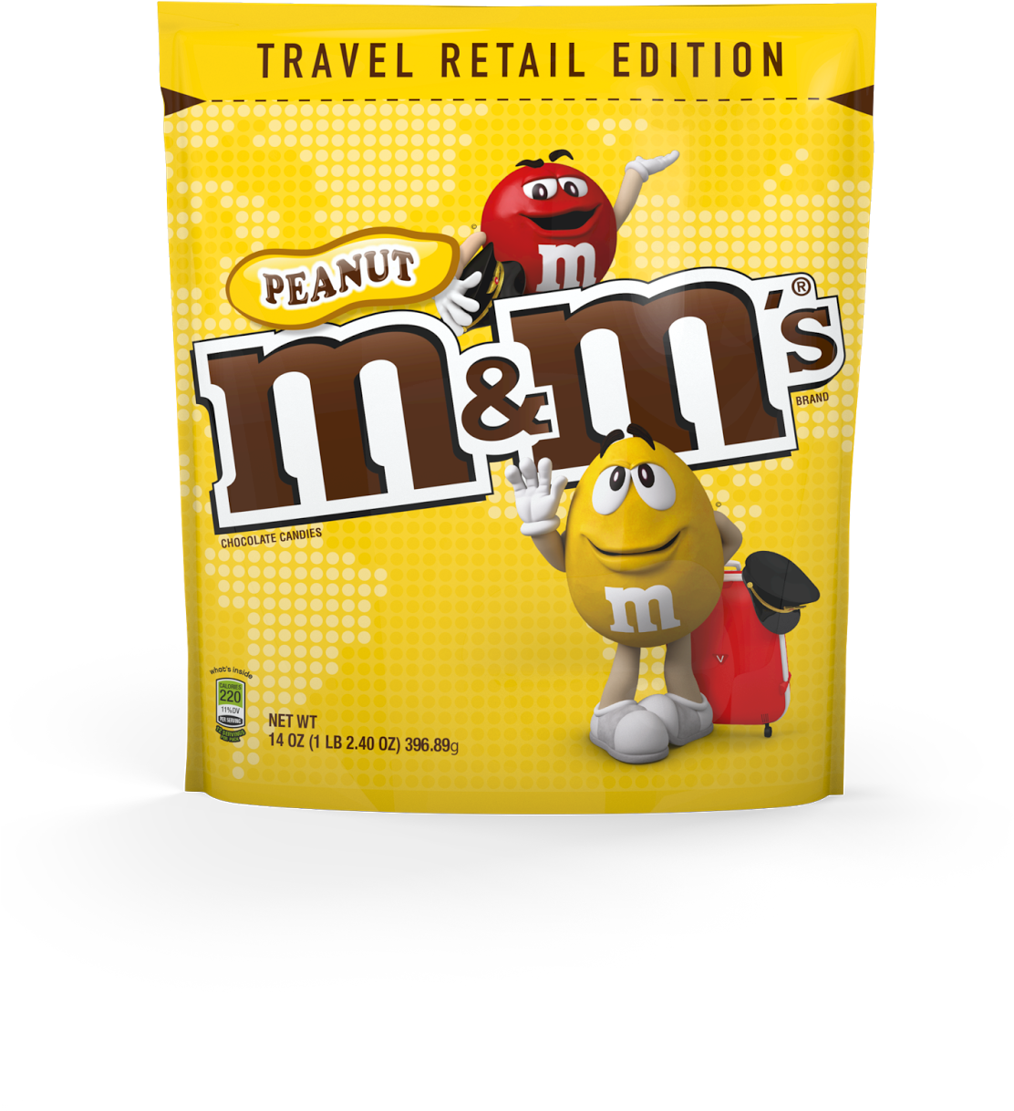Yellow Peanut Butter M&M Candy Bag Limited Edition Chocolate Product PNG Image