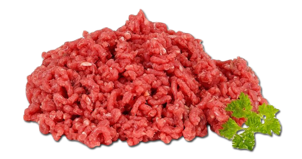 Raw Ground Meat Mound Garnished with Parsley Isolated Transparent PNG Image