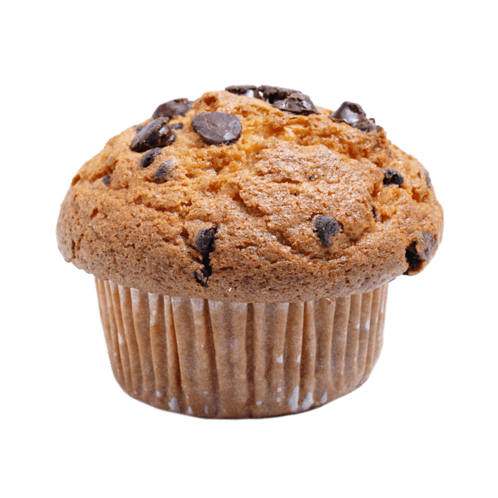 Fresh Blueberry Muffin with Juicy Berries Baked into Golden Crust PNG Image