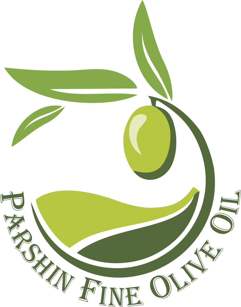Green Olive Branch Logo with Circular Olive Oil Emblem PNG Graphic