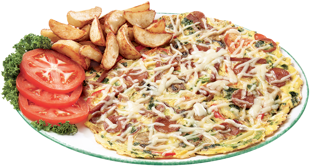 Large Colorful Vegetable and Chicken Salad on White Dinner Plate PNG Image