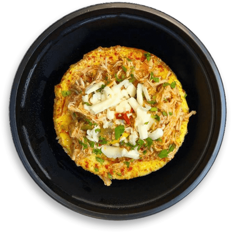 Seasoned Rice with Vegetables and Cheese in Black Bowl Food PNG