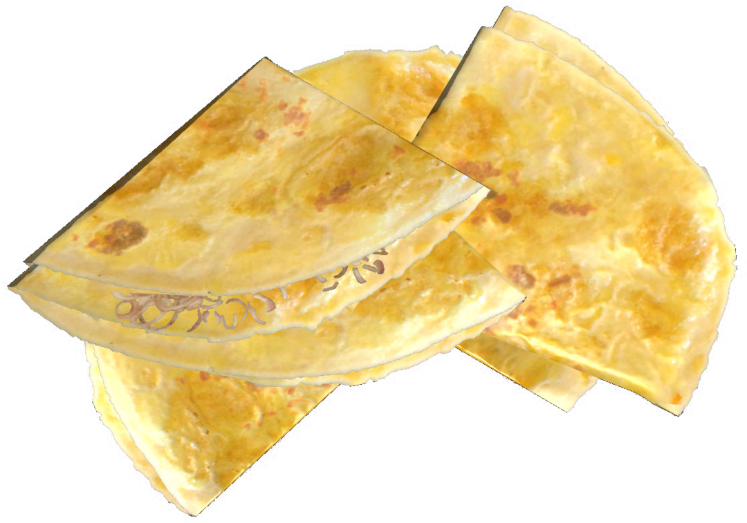 Stack of Triangular Folded Omelette Slices PNG Food Image