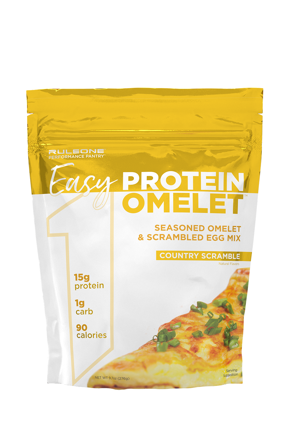 Vanilla Protein Omelet Powder Pouch Packaging Product PNG Image