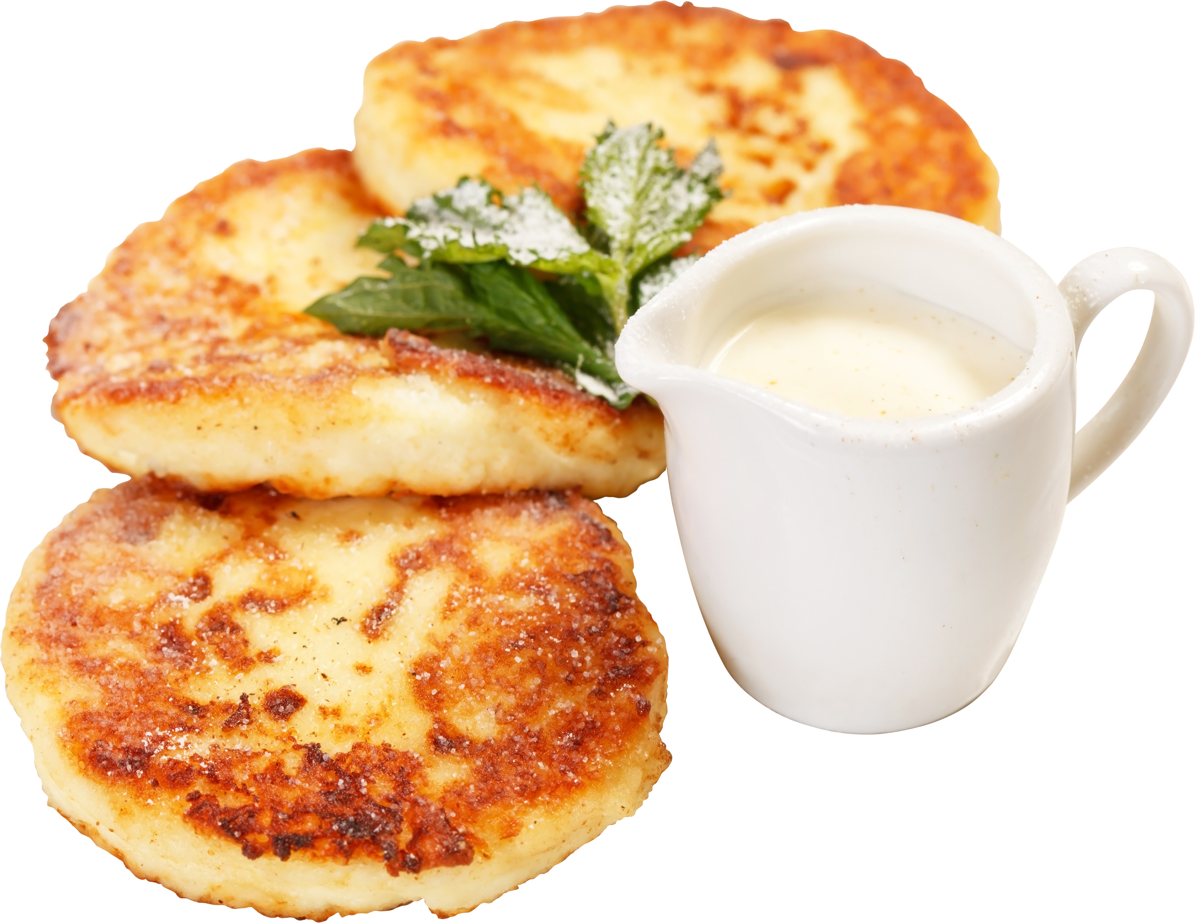 Savory Golden Potato Pancakes with Fresh Herbs and Creamy Dip PNG Image