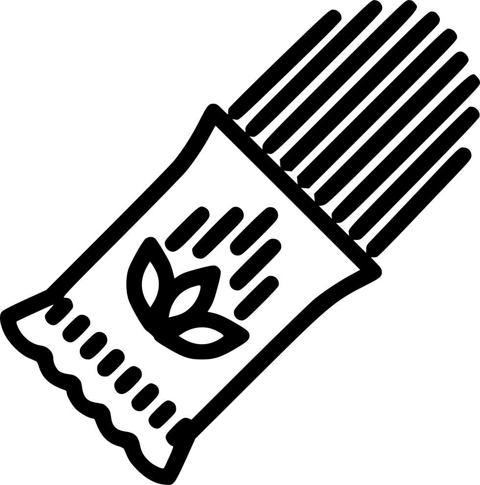 Black Line Icon of Spaghetti Bundle with Pasta Leaf Design PNG Graphic