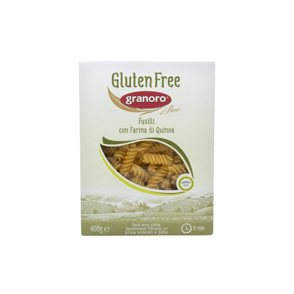 Granoro Gluten Free Fusilli Pasta Package Product PNG Image