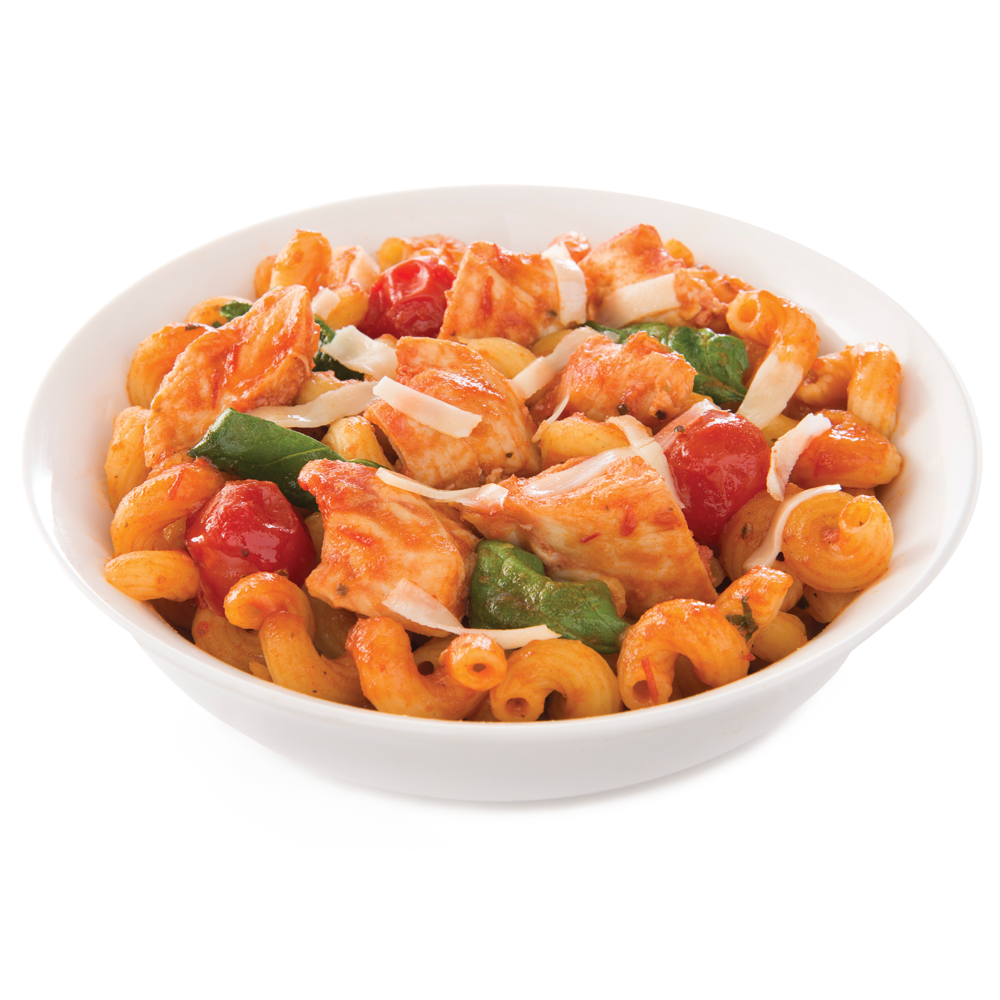 Seafood Pasta Salad with Shrimp Tomato and Shell Noodles PNG Image
