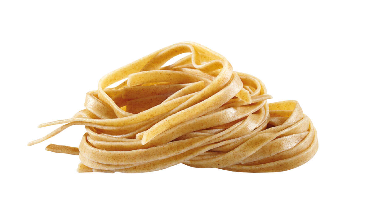 Uncooked Fresh Fettuccine Pasta Nest Isolated Food PNG Image