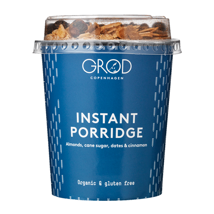 Grod Instant Porridge Cup with Oats and Seed Topping PNG Product Image