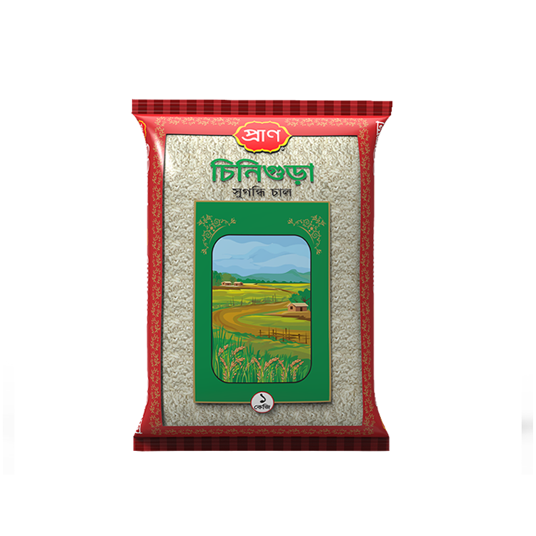 Green Bag of Long Grain Rice Product Packaging PNG Image