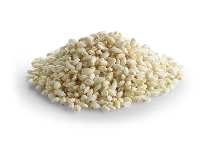 Heap of Uncooked Pearl Rice Grains Isolated on White PNG Ingredient Image
