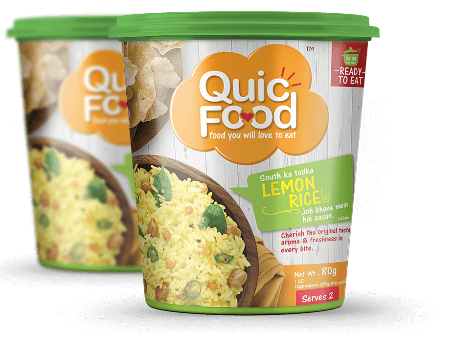 Two Instant Rice Meal Cups with Green Vegetable Label PNG Product Image