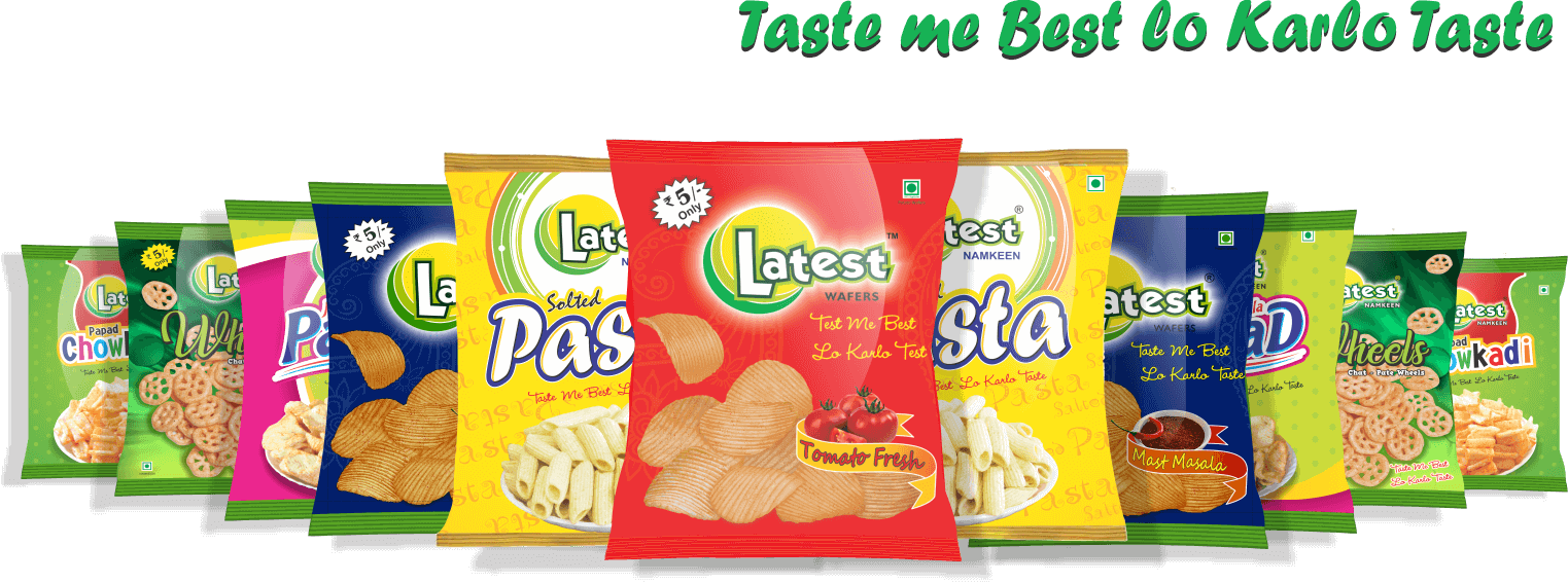 Assorted Colorful Bagged Potato Chip Snacks Product Line PNG Image