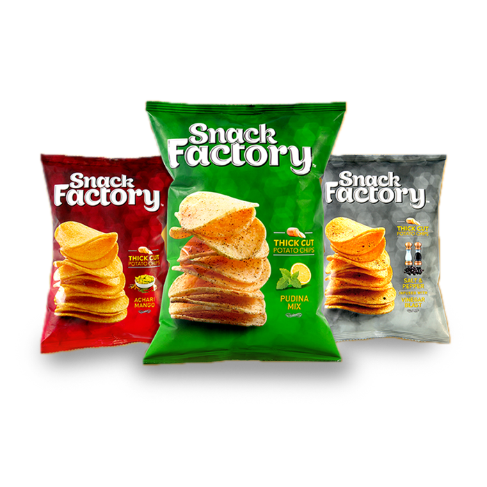 Assorted Colorful Potato Chip Snack Bags Product Display PNG Image