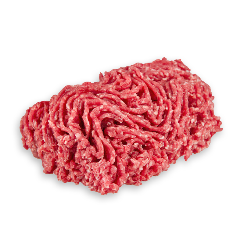 Fresh Ground Beef Mince Pile on Transparent Background PNG Image