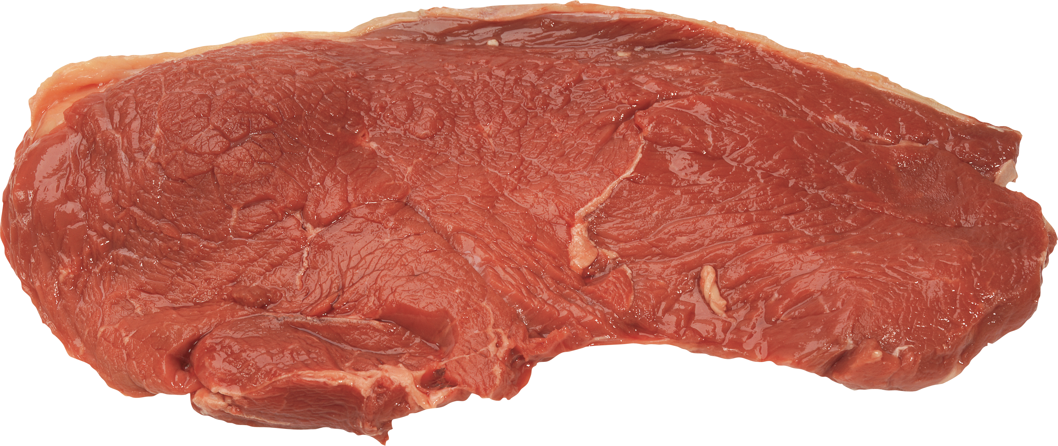 Fresh Raw Beef Steak Fillet with Smooth Surface PNG Ingredient Image