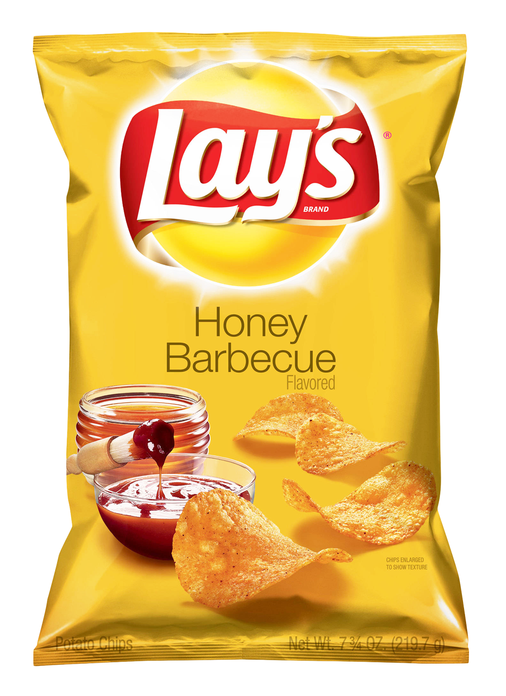 Lay’s Honey Barbecue Flavored Potato Chips Bag PNG Product Image