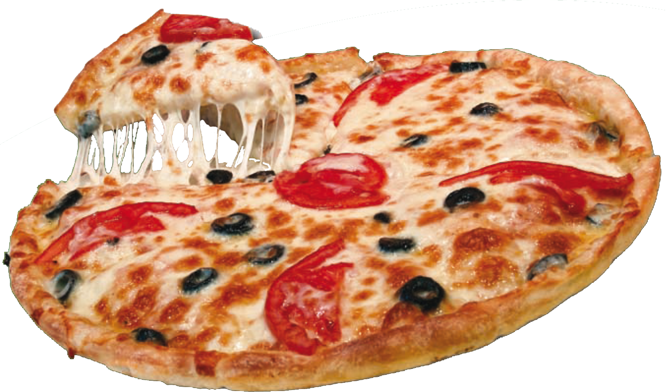 Rustic Vegetable and Meat Pizza with Fresh Tomato Topping PNG Image