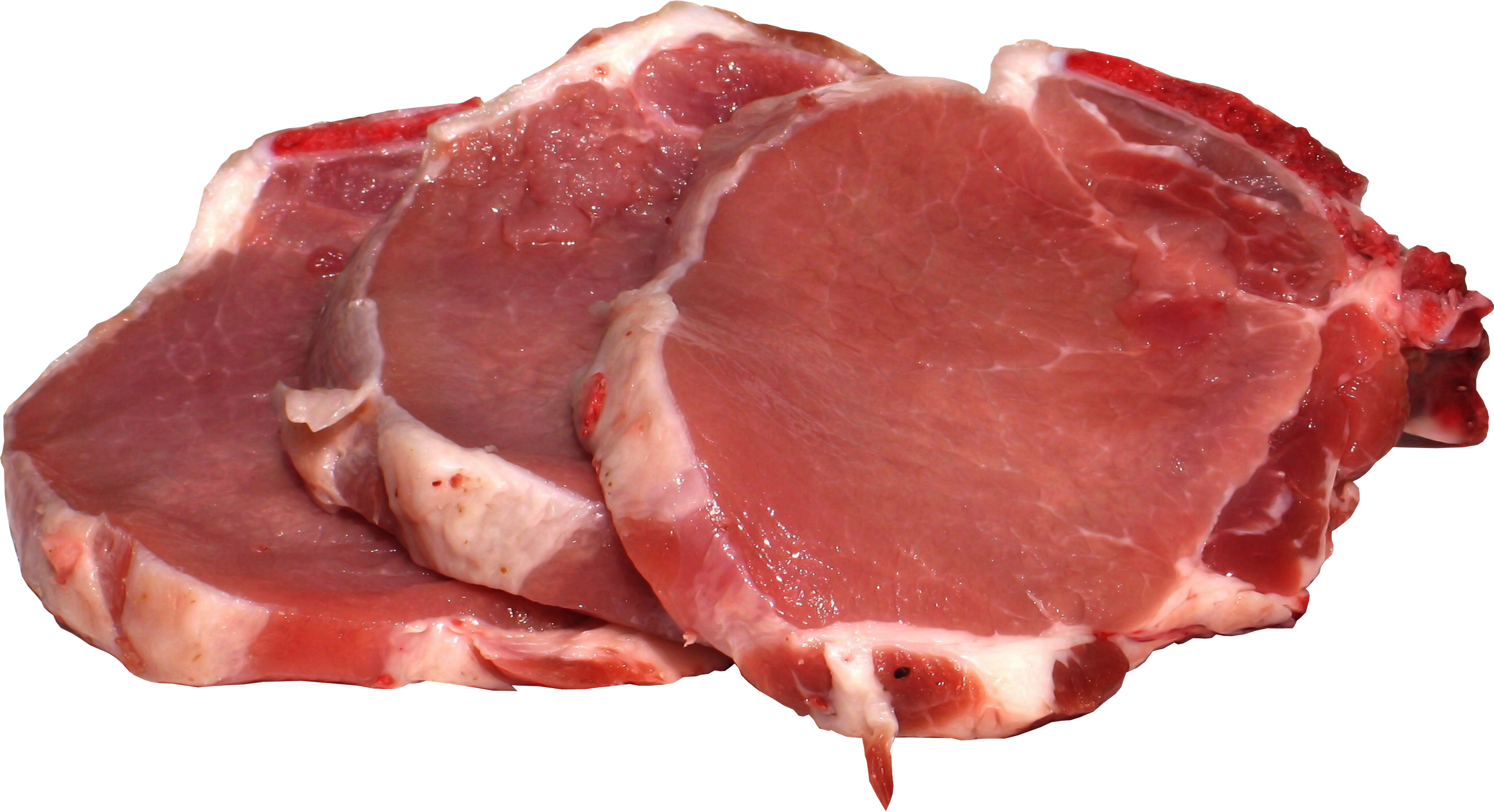 Thin Slices of Cured Meat Roast Arranged in Fan Shape PNG Image