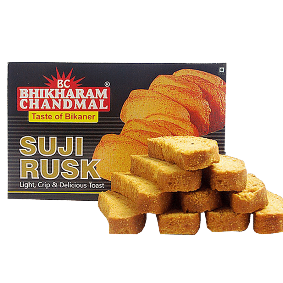 Bhikharam Chandmal Suji Rusk Toast Box Product PNG Image