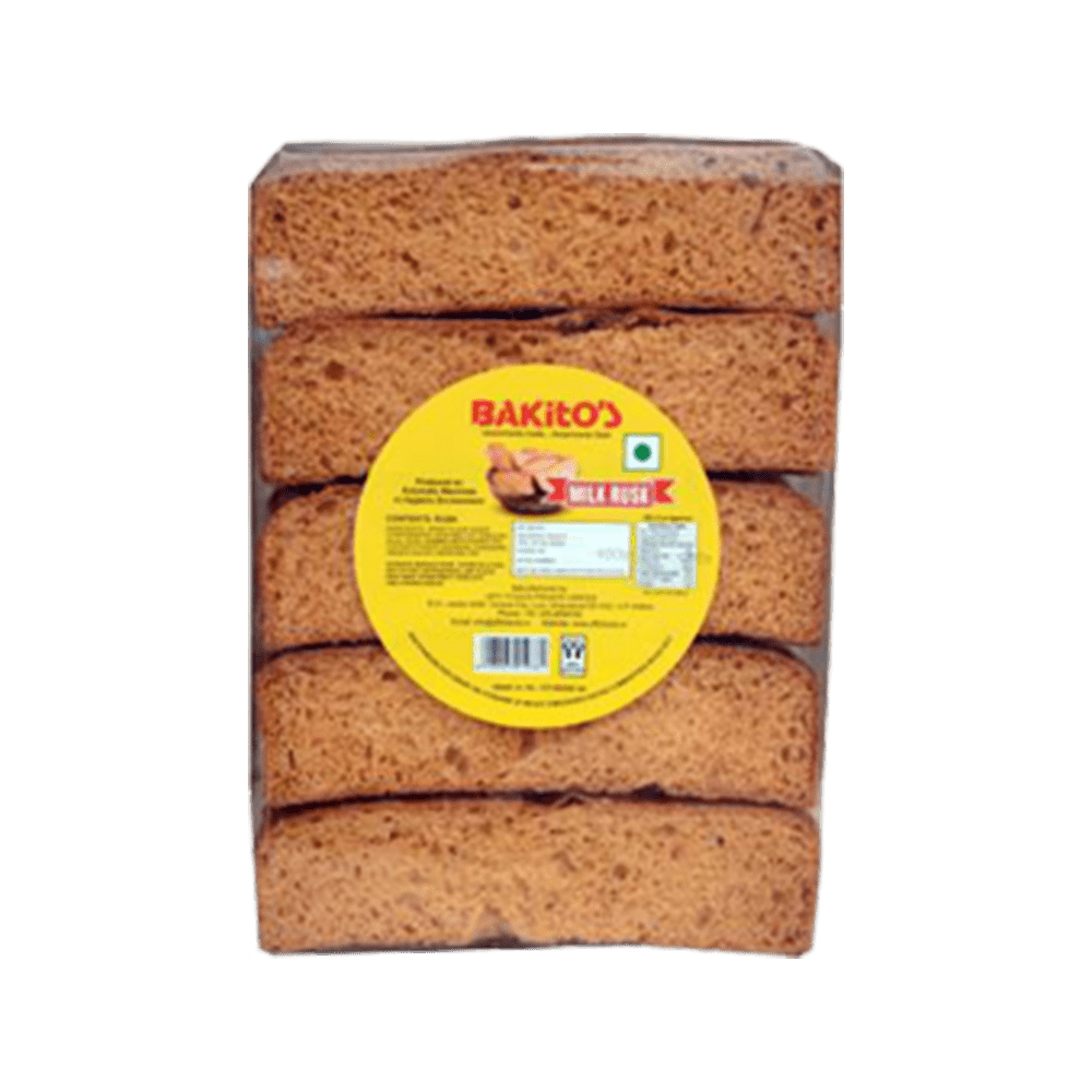 Clear Bag of Toasted Rusks with Brown Bread Label PNG Product Image