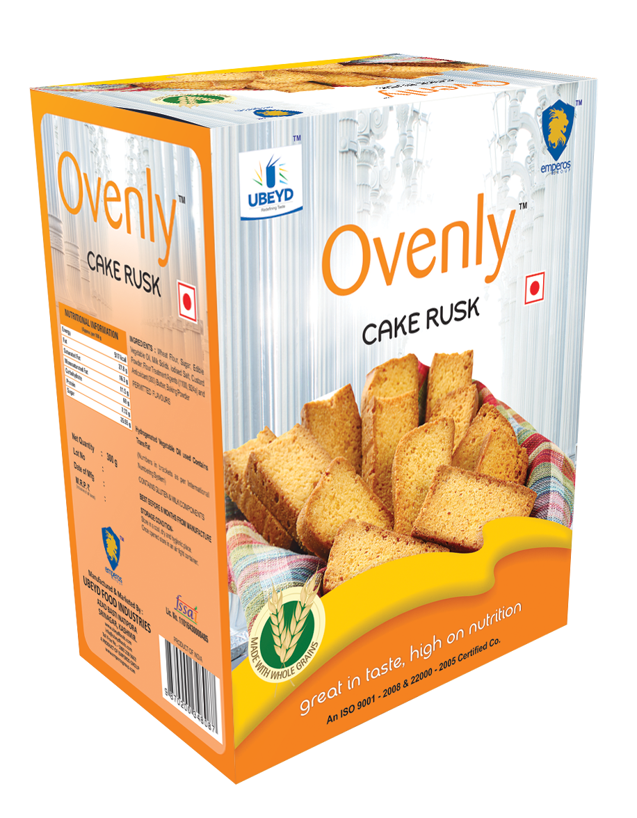 Ovenly Oat Rusk Toast Box with Grain Label Product PNG Image
