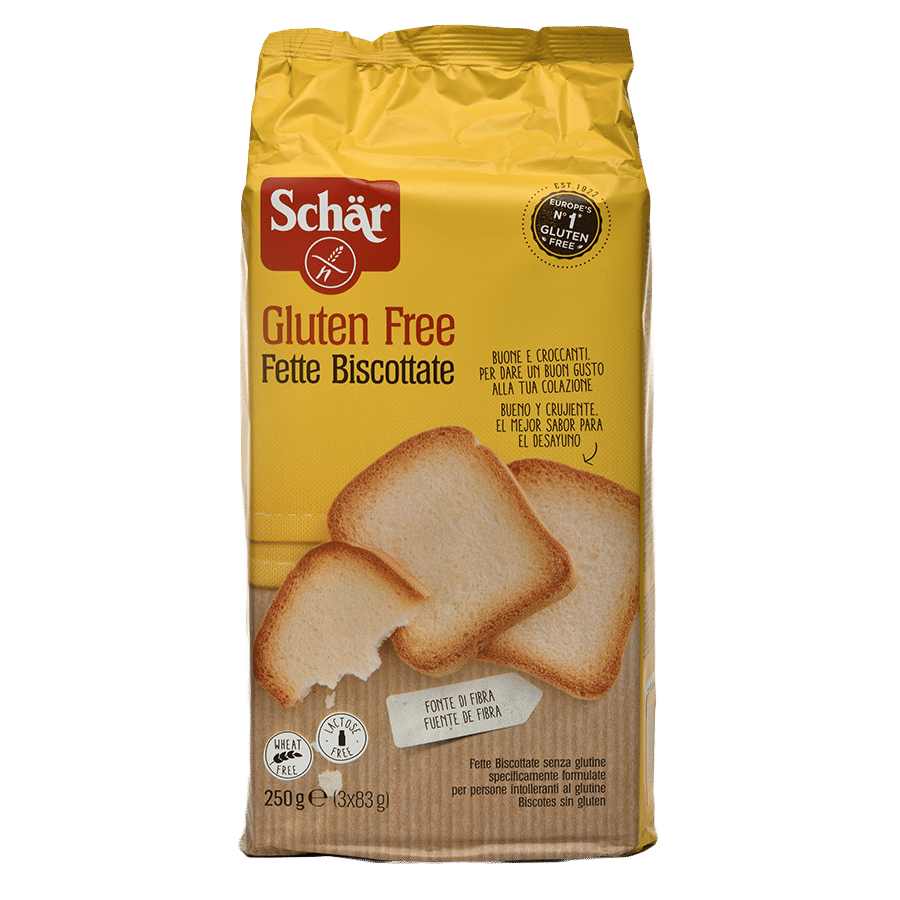 Schar Gluten Free Fette Biscottate Toast Bag Product PNG Image