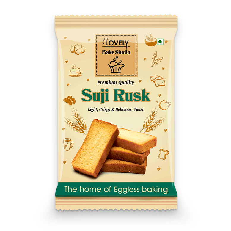 Suji Rusk Toast Box with Golden Semolina Rusks PNG Package Image
