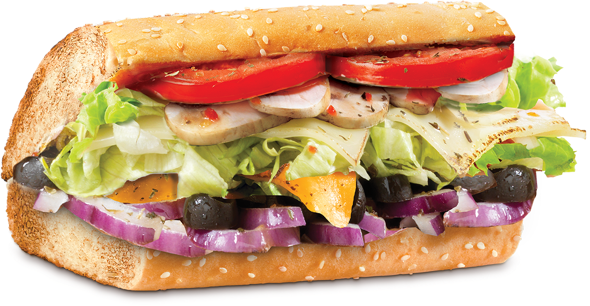 Fresh Vegetable Sandwich with Tomato Cucumber and Red Onion PNG Image