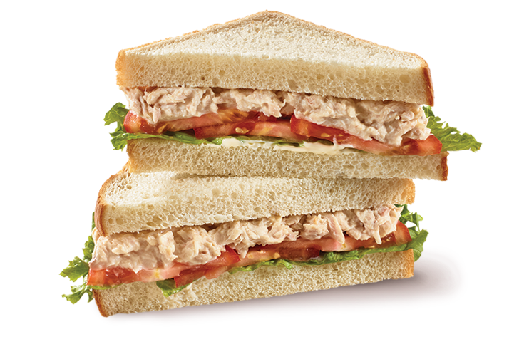 Triangle Club Sandwiches with Deli Meat Tomato and Leafy Greens PNG