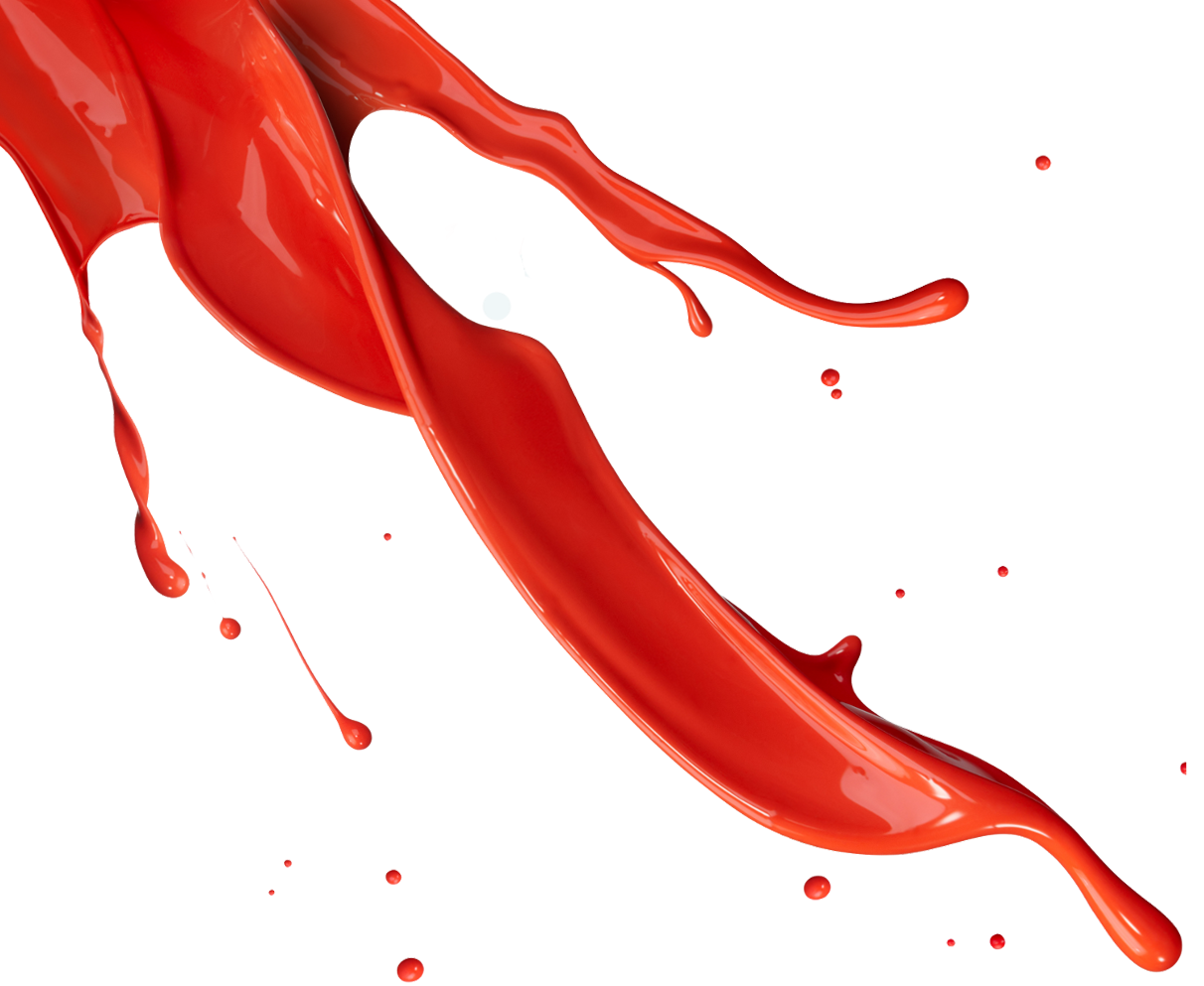 Dramatic Red Tomato Sauce Splash with Flying Droplets PNG Graphic