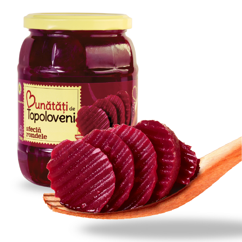 Jar of Pickled Red Beet Slices with Fresh Beetroot PNG Image