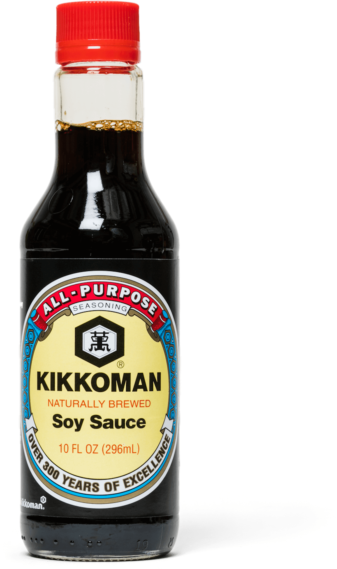 Kikkoman Naturally Brewed Soy Sauce Bottle Product PNG Image