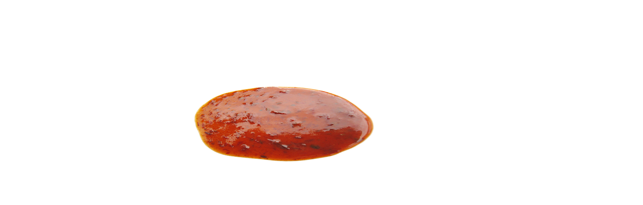 Small Red Sauce Dollop Isolated on Transparent Background PNG Image
