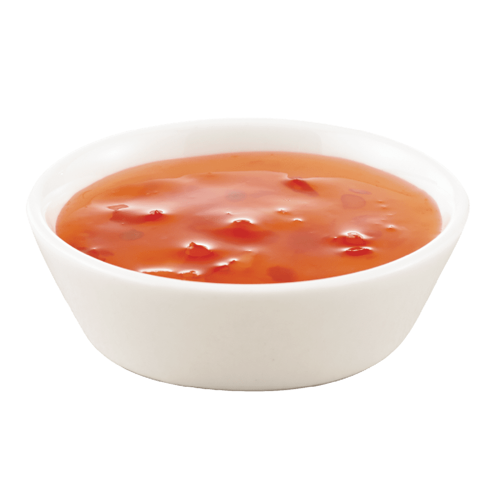 Smooth Tomato Ketchup in White Ceramic Bowl PNG Condiment Image