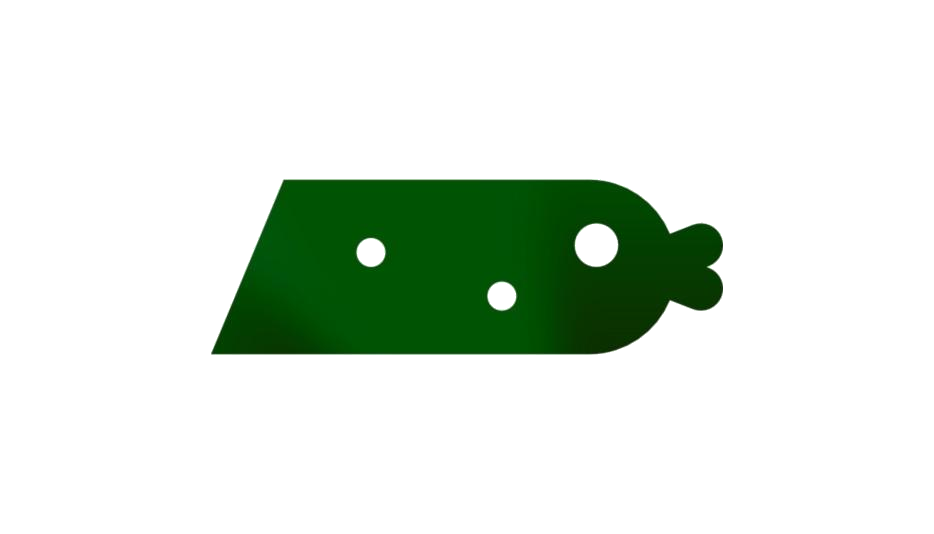 Flat Green Meat Sausage Silhouette Icon with White Dots PNG Graphic