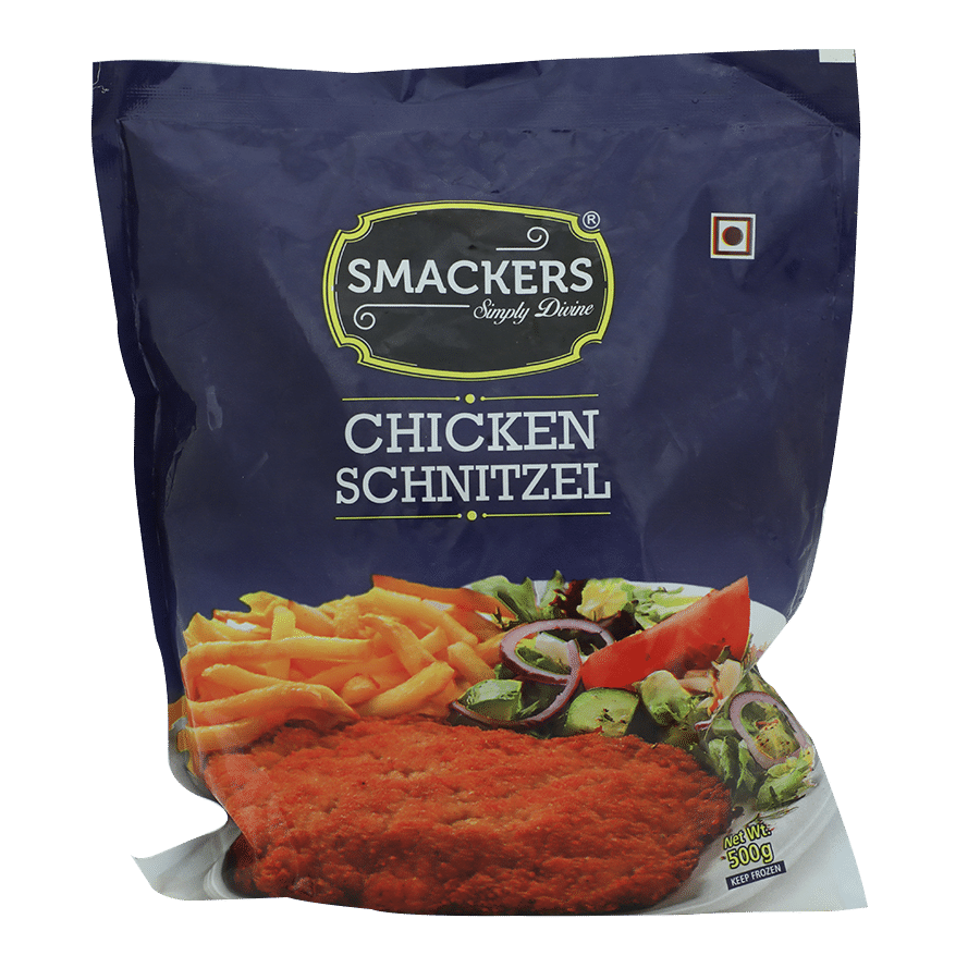 Smackers Frozen Chicken Schnitzel Package with Roasted Cutlets PNG Image
