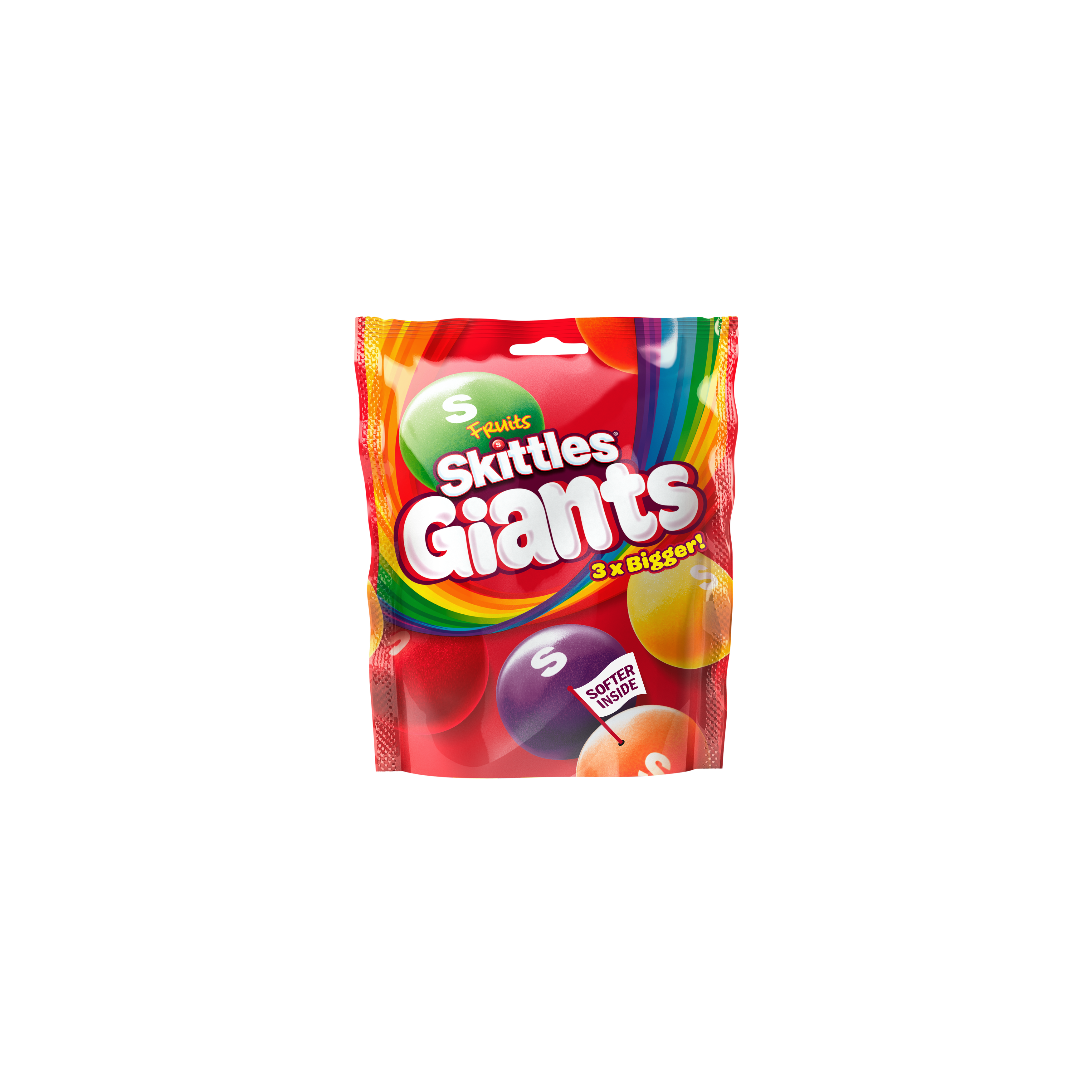 Mini Skittles Candy Bag with Rainbow Fruit Logo PNG Product Image