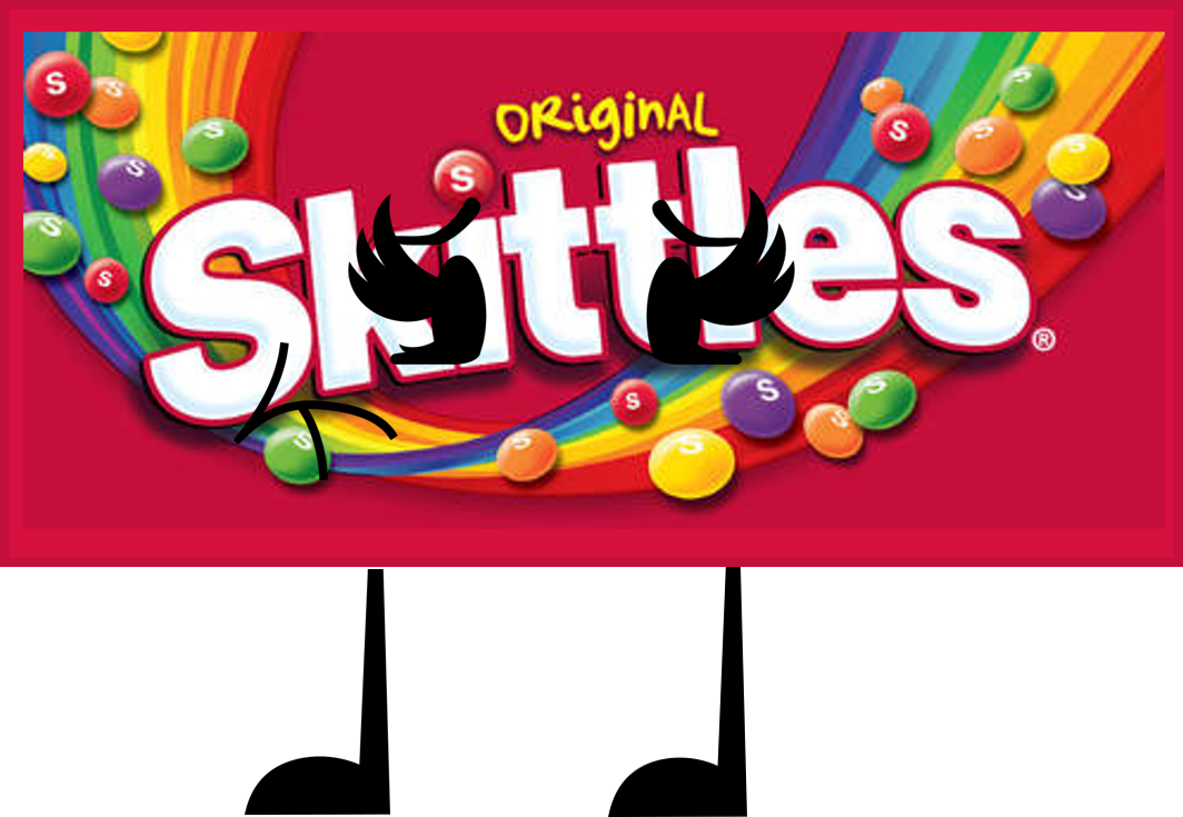 Original Skittles Candy Package Cartoon Mascot with Arms and Legs PNG
