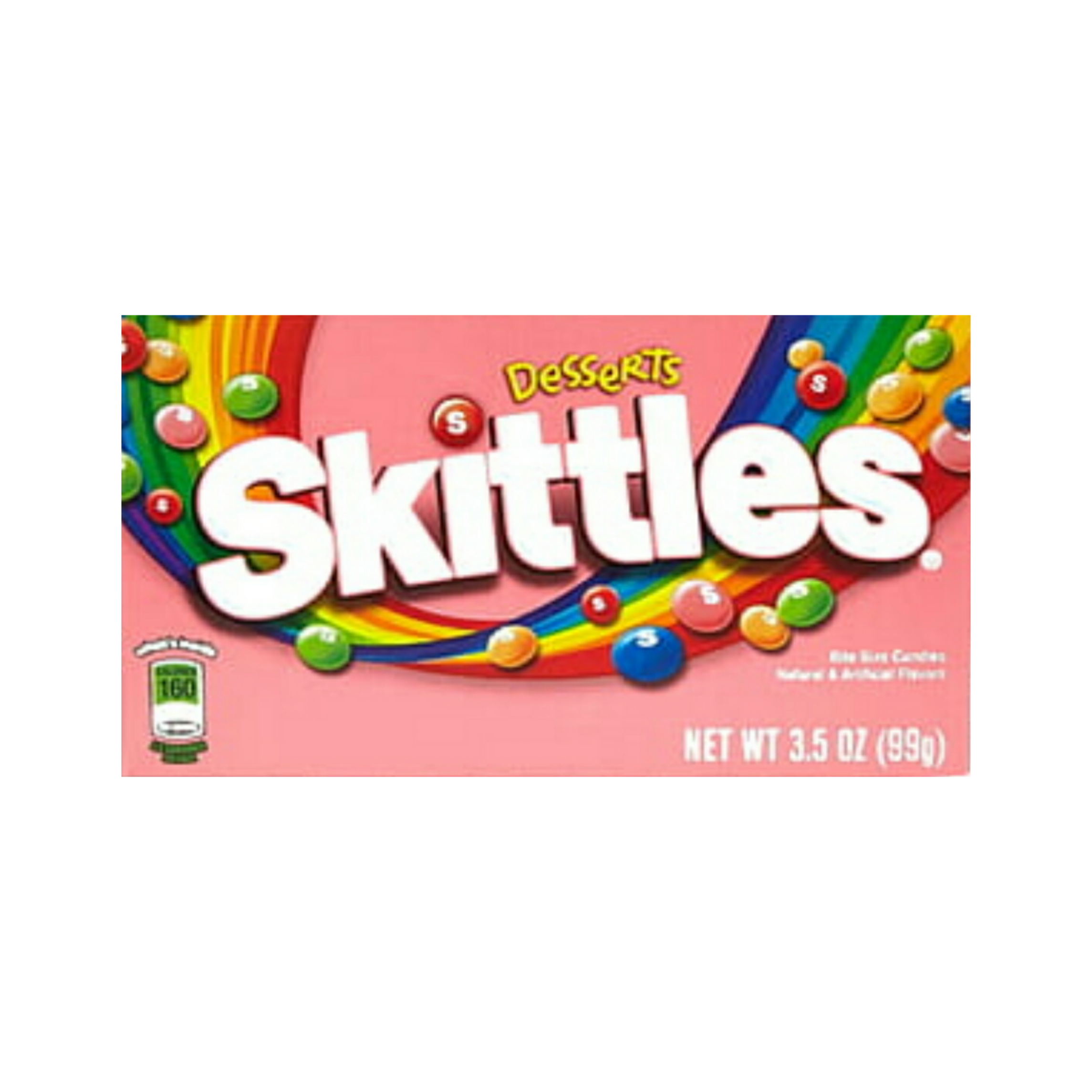 Small Original Skittles Candy Packet with Rainbow Logo PNG Product Image
