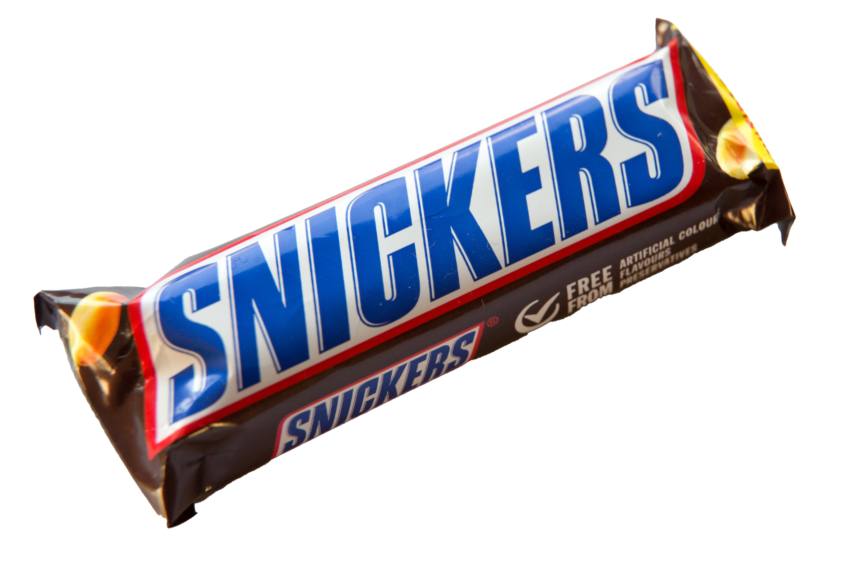 Classic Snickers Chocolate Candy Bar Wrapper Isolated PNG Image