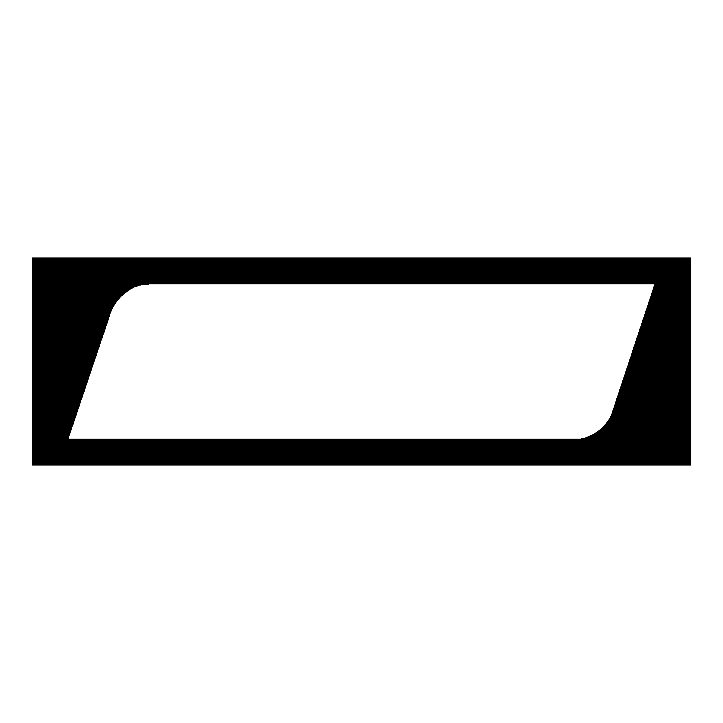 Empty White Rectangular Label Frame with Black Border Transparent PNG Graphic