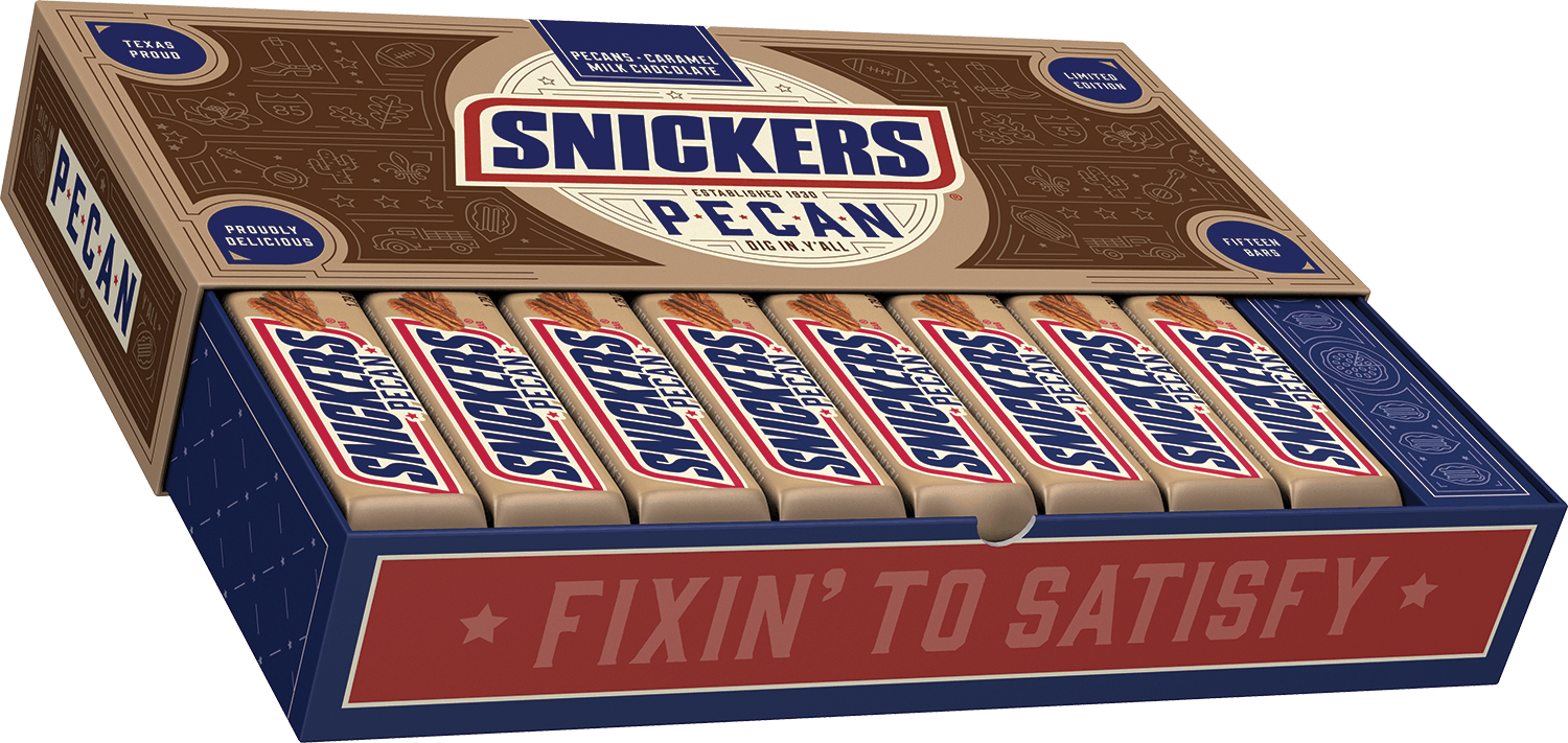 Snickers Chocolate Candy Bar Variety Pack Shipping Carton Box PNG Image