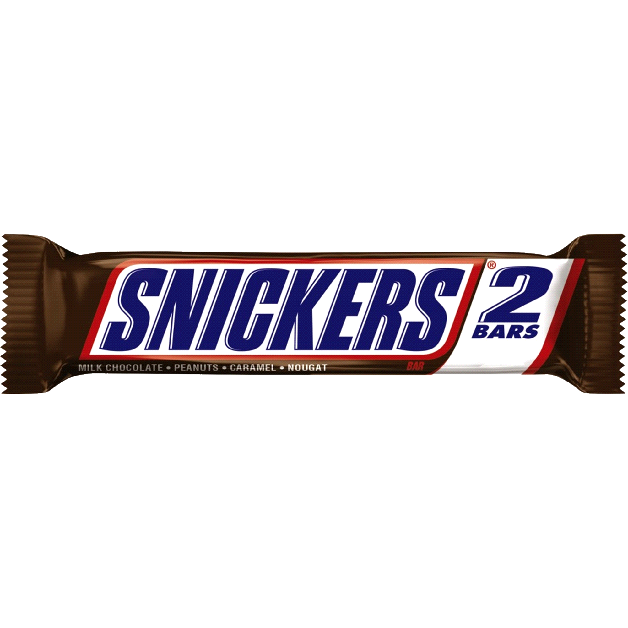 Snickers Two Bar Chocolate Candy Wrapper Product Packaging PNG Image
