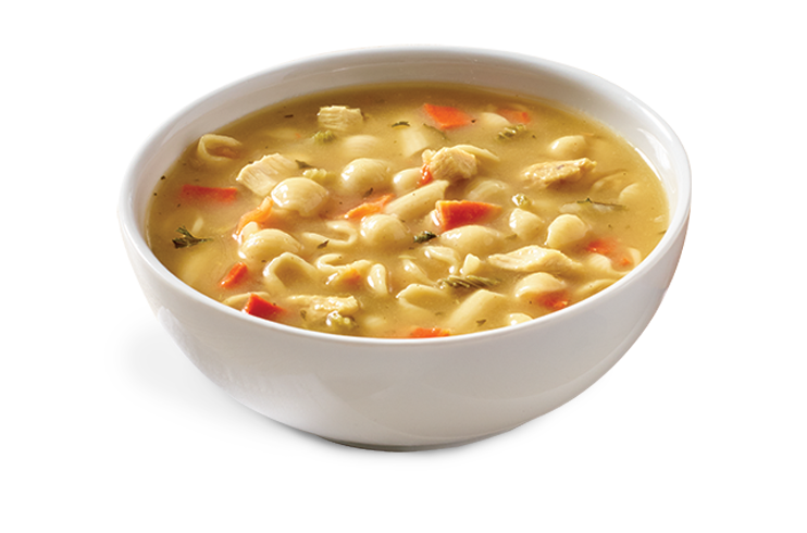 Creamy Macaroni Noodle Soup in Small Bowl Transparent Background PNG