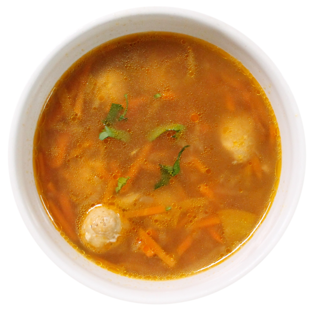 Hearty Brown Lentil Soup with Herbs in Bowl Transparent PNG Food Cutout