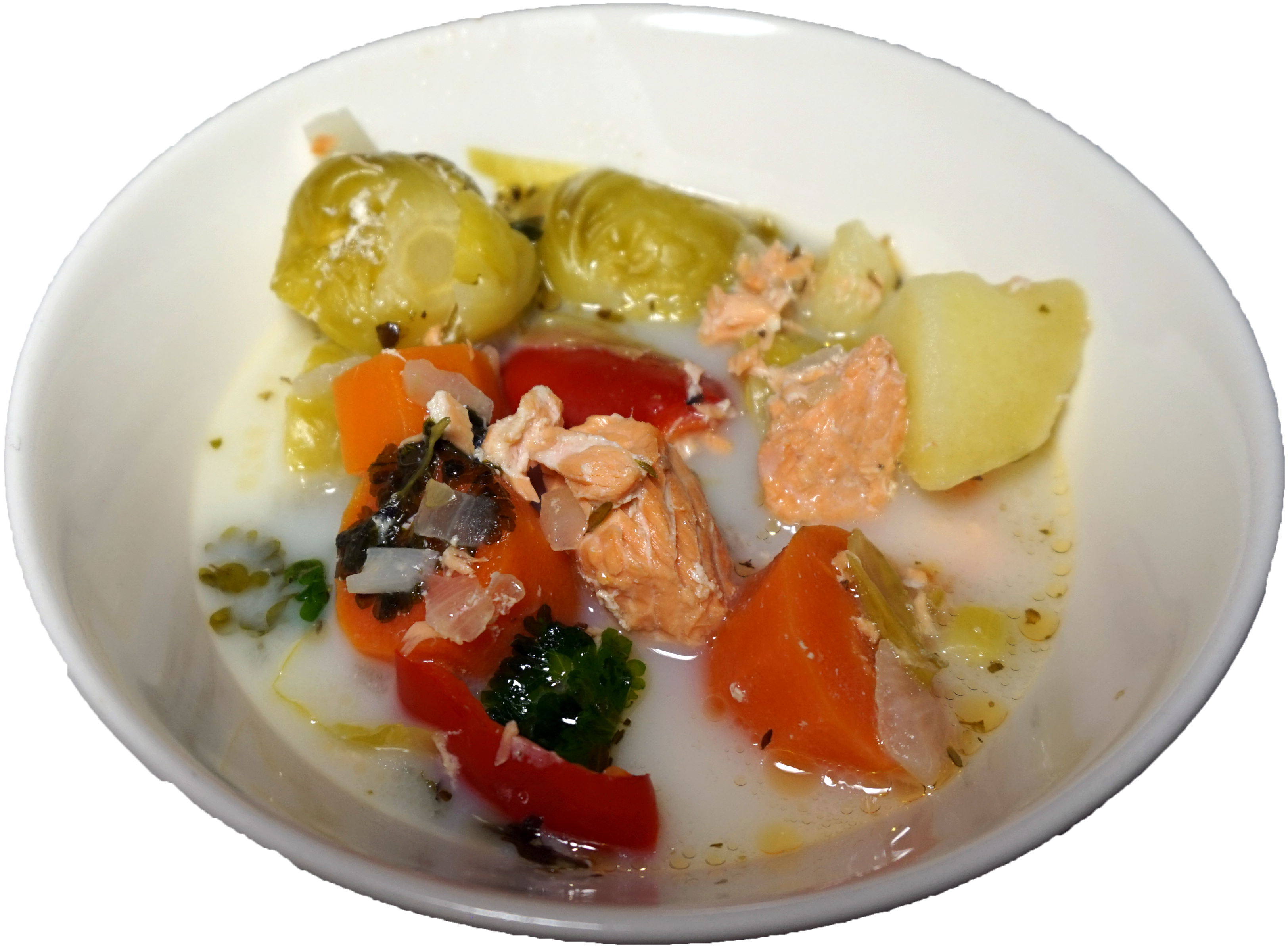 Vegetable Soup Stew with Potato Carrot and Greens Transparent PNG Food Image